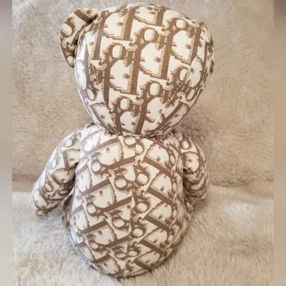 DIOR DIORISSIMO PRINT EMBROIDERED TEDDY BEAR - Picture 3 of 17